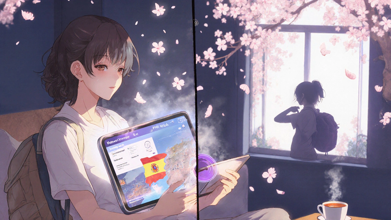 Frau nutzt ein digitales Tool, um ihre Lebensprioritäten bei Multipler Sklerose zu klären.